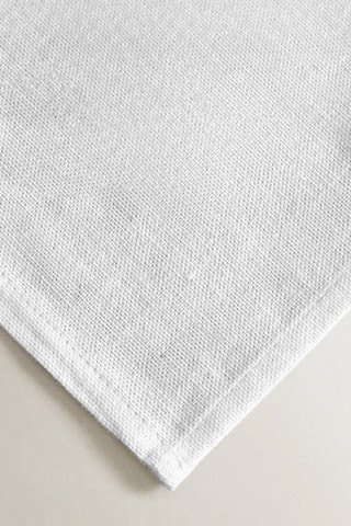 4 serviettes de table - Blanc