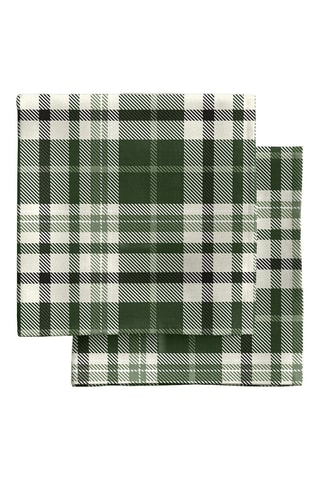 4 serviettes de table - Vert foncé