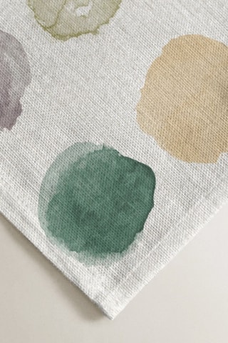 4 serviettes de table - Blanc et violet