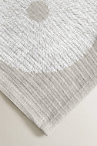 4 serviettes de table - Beige et blanc