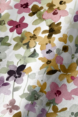 4 serviettes de table - Blanc et rose poudré
