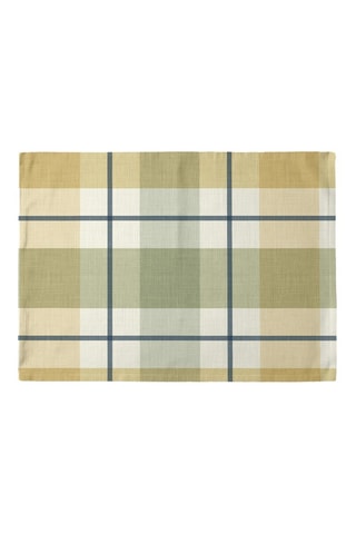 2 serviettes de table antitache - Jaune et vert olive
