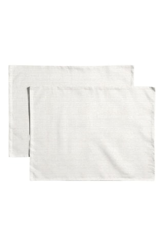 2 serviettes de table antitache - Beige