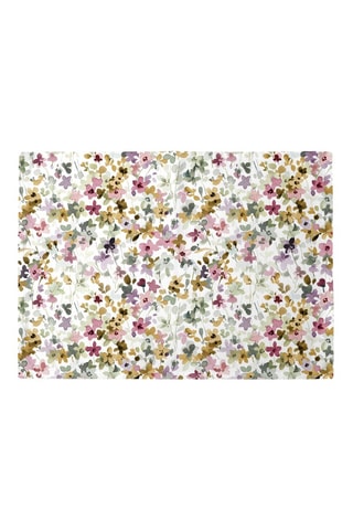 2 serviettes de table antitache - Blanc et rose