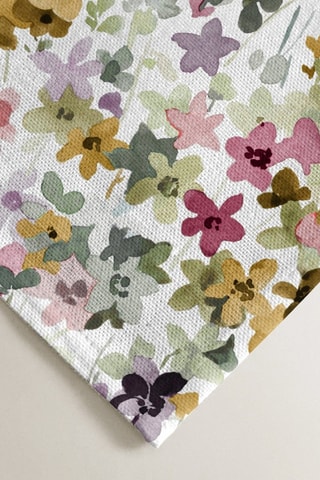 2 serviettes de table antitache - Blanc et rose