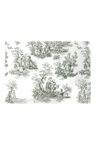 2 serviettes de table antitache - Vert foncé et blanc