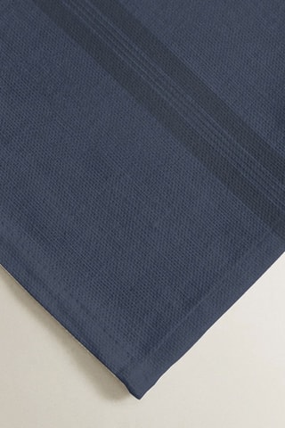 2 serviettes de table antitache - Bleu marine
