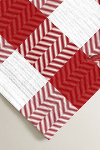 2 serviettes de table antitache - Rouge