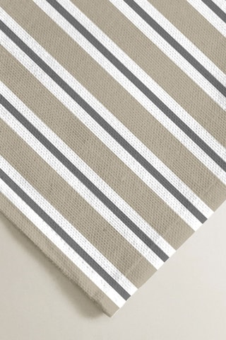 2 serviettes de table antitache - Beige et gris