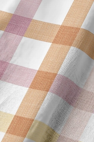 2 serviettes de table antitache - Ecru et orange