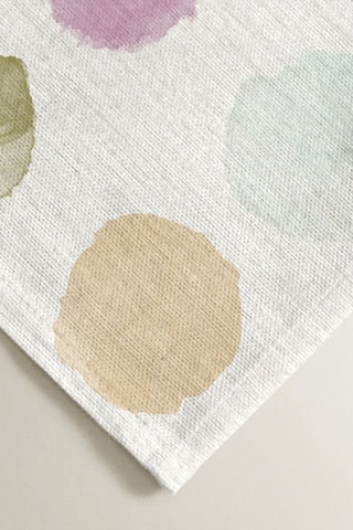 2 serviettes de table antitache - Ecru et violet