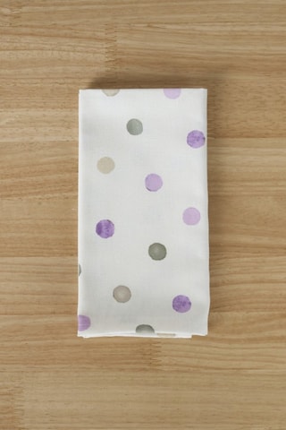 2 serviettes de table en coton biologique - Blanc