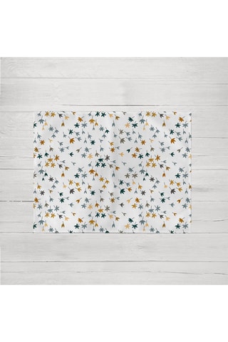 2 tovagliette - Bianco e cammello - 45 x 35 cm
