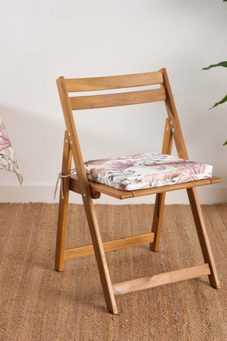 Coussin de chaise - Blanc - 40 x 40 x 5 cm