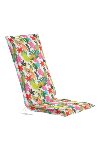 Coussin de chaise d'extérieur - Multicolore - 41 x 37 x 4 cm