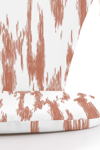 Coussin de chaise d'extérieur Mahón - Rouge et blanc - 48 x 42 cm