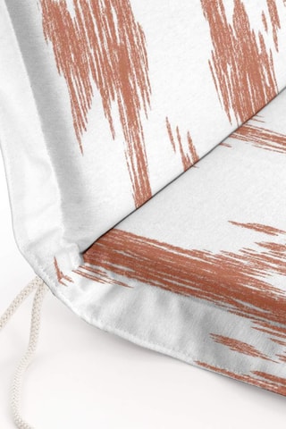 Coussin de chaise-longue Mahón - Rouge et blanc - 4 x 41 x 37 cm