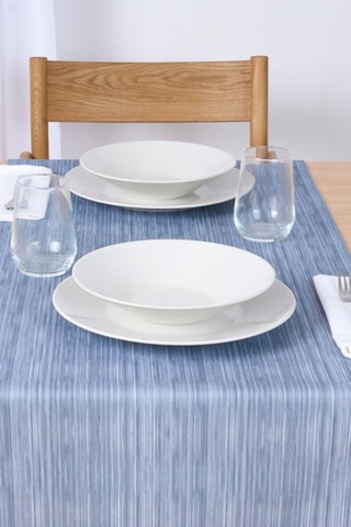Chemin de table Lesa - Bleu - 150 x 50 cm