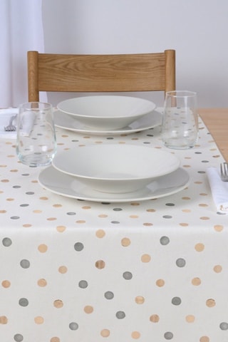 Chemin de table en coton biologique - Beige - 150 x 50 cm