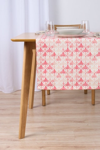 Chemin de table en coton biologique Tariro - Blanc - 150 x 50 cm
