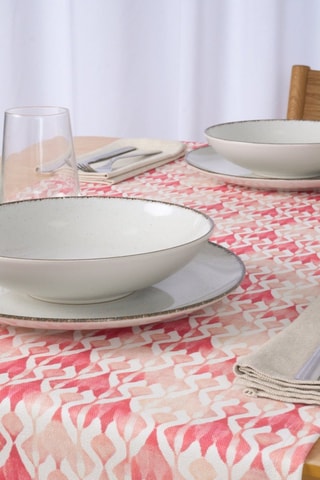 Chemin de table en coton biologique Tariro - Blanc - 150 x 50 cm