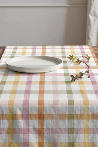 Chemin de table en coton biologique - Blanc - 50 x 150 cm