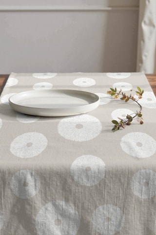 Chemin de table en coton biologique - Gris clair - 50 x 150 cm