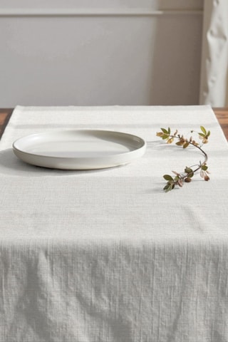 Chemin de table en coton biologique - Beige - 50 x 150 cm