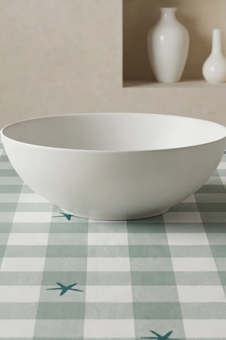 Nappe antitache ronde - Vert clair et blanc