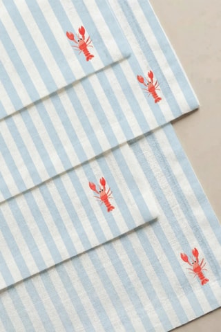 4 serviettes de table - Ciel