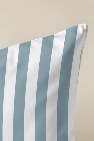 Housse de coussin - Bleu clair et blanc - 45 x 45 cm