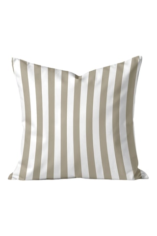 Housse de coussin - Marron clair et blanc - 45 x 45 cm