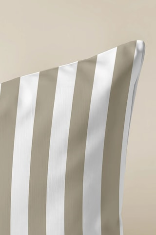 Housse de coussin - Marron clair et blanc - 45 x 45 cm