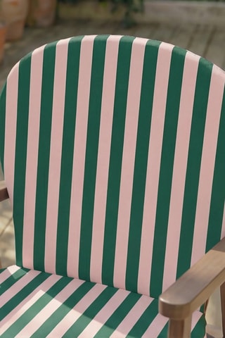 Coussin pour chaise de jardin - Rose et vert - 93 x 47 x 5 cm