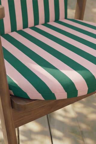 Coussin pour chaise de jardin - Rose et vert - 93 x 47 x 5 cm