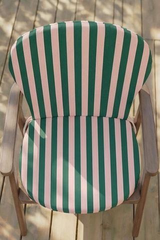 Coussin pour chaise de jardin - Rose et vert - 93 x 47 x 5 cm
