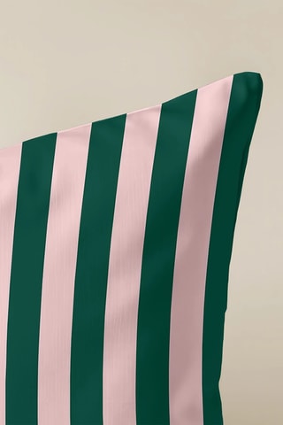 Housse de coussin - Rose et vert - 45 x 45 cm