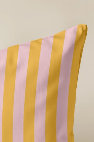 Housse de coussin - Jaune et rose - 45 x 45 cm