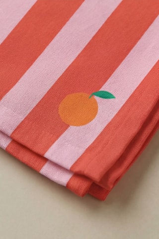 4 serviettes de table - Rose et rouge