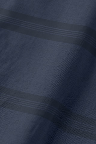 Chemin de table en coton biologique - Bleu marine et bleu nuit - 50 x 150 cm