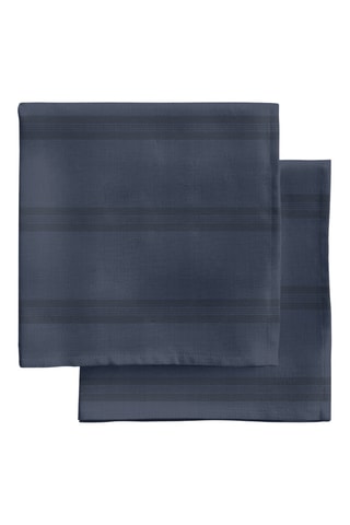 4 serviettes de table - Bleu marine