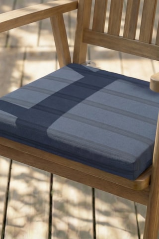 Coussin d’assise pour chaise de jardin - Bleu marine - 40 x 40 x 5 cm