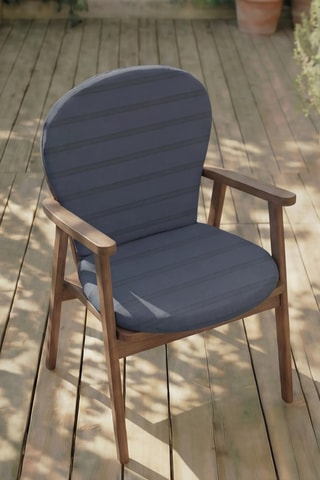 Coussin pour chaise de jardin - Bleu marine - 93 x 47 x 5 cm