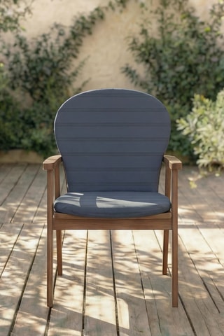 Coussin pour chaise de jardin - Bleu marine - 93 x 47 x 5 cm