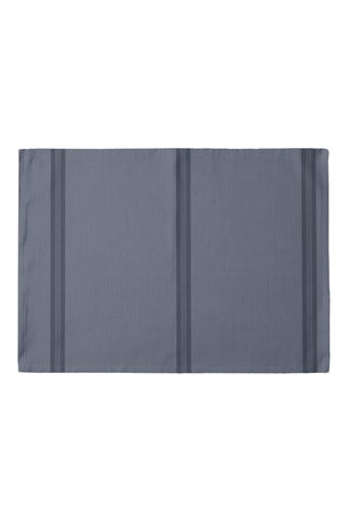 2 sets de table antitache en coton biologique - Bleu cobalt - 35 x 50 cm