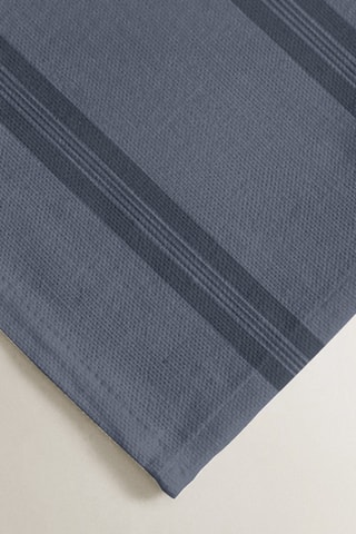 2 sets de table antitache en coton biologique - Bleu cobalt - 35 x 50 cm