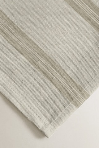 2 sets de table antitache en coton biologique - Beige - 35 x 50 cm