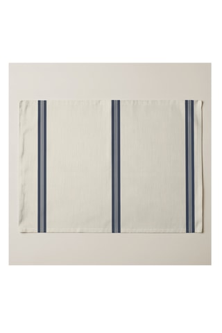 2 sets de table antitache en coton biologique - Beige - 35 x 50 cm