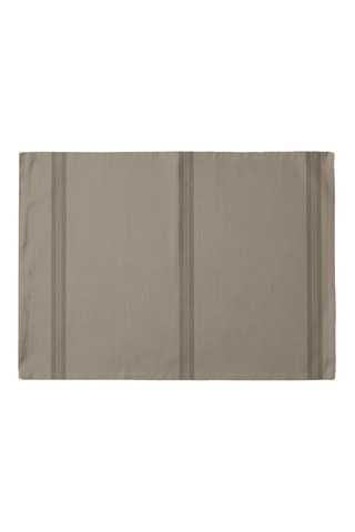 2 sets de table antitache en coton biologique - Marron clair - 35 x 50 cm