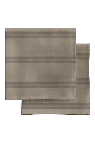 4 serviettes de table - Marron clair